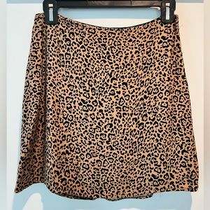 Reformation Leopard Skirt size 4